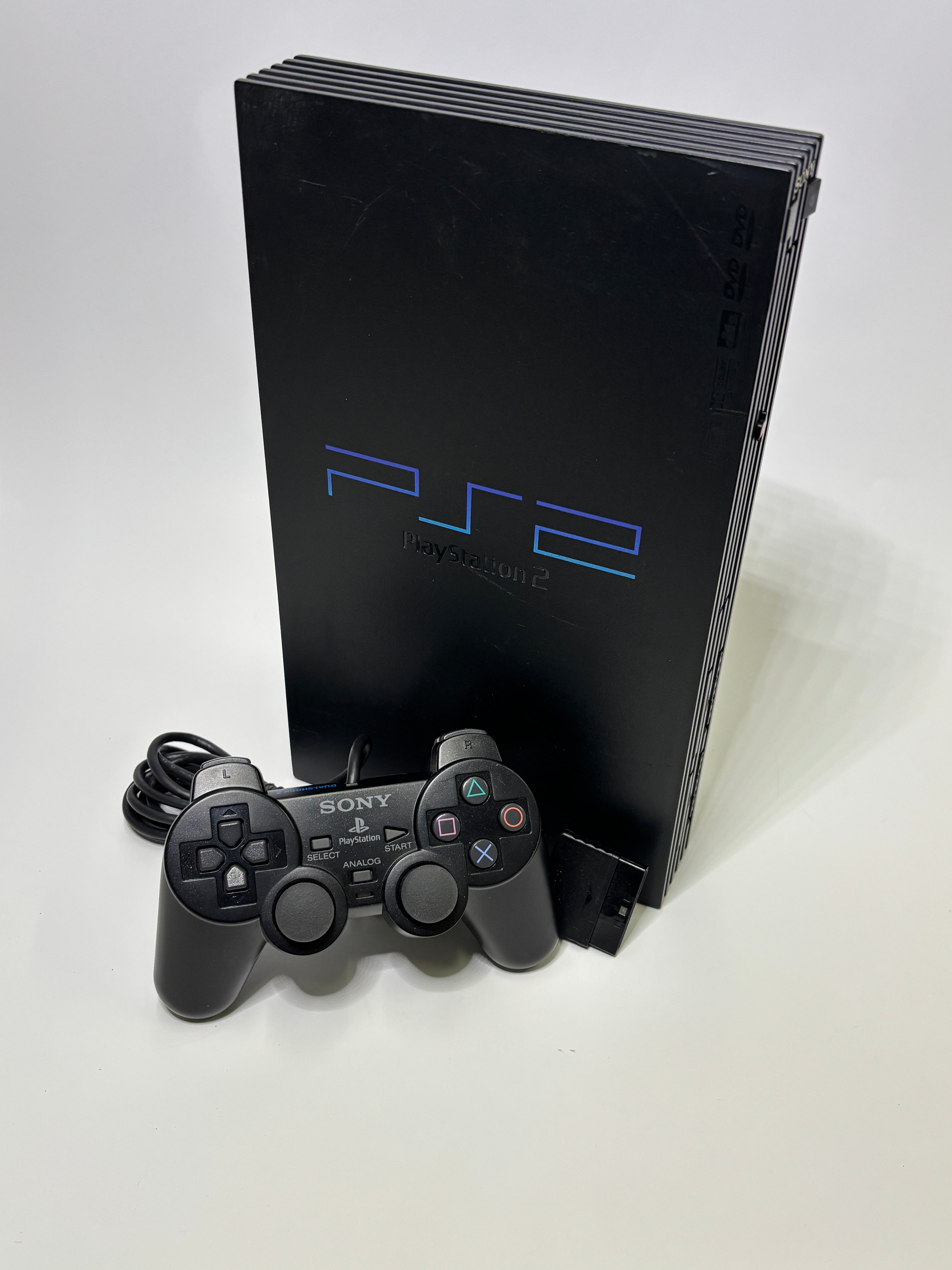 PlayStation 2 Console with Controller — Black (Fat Model)