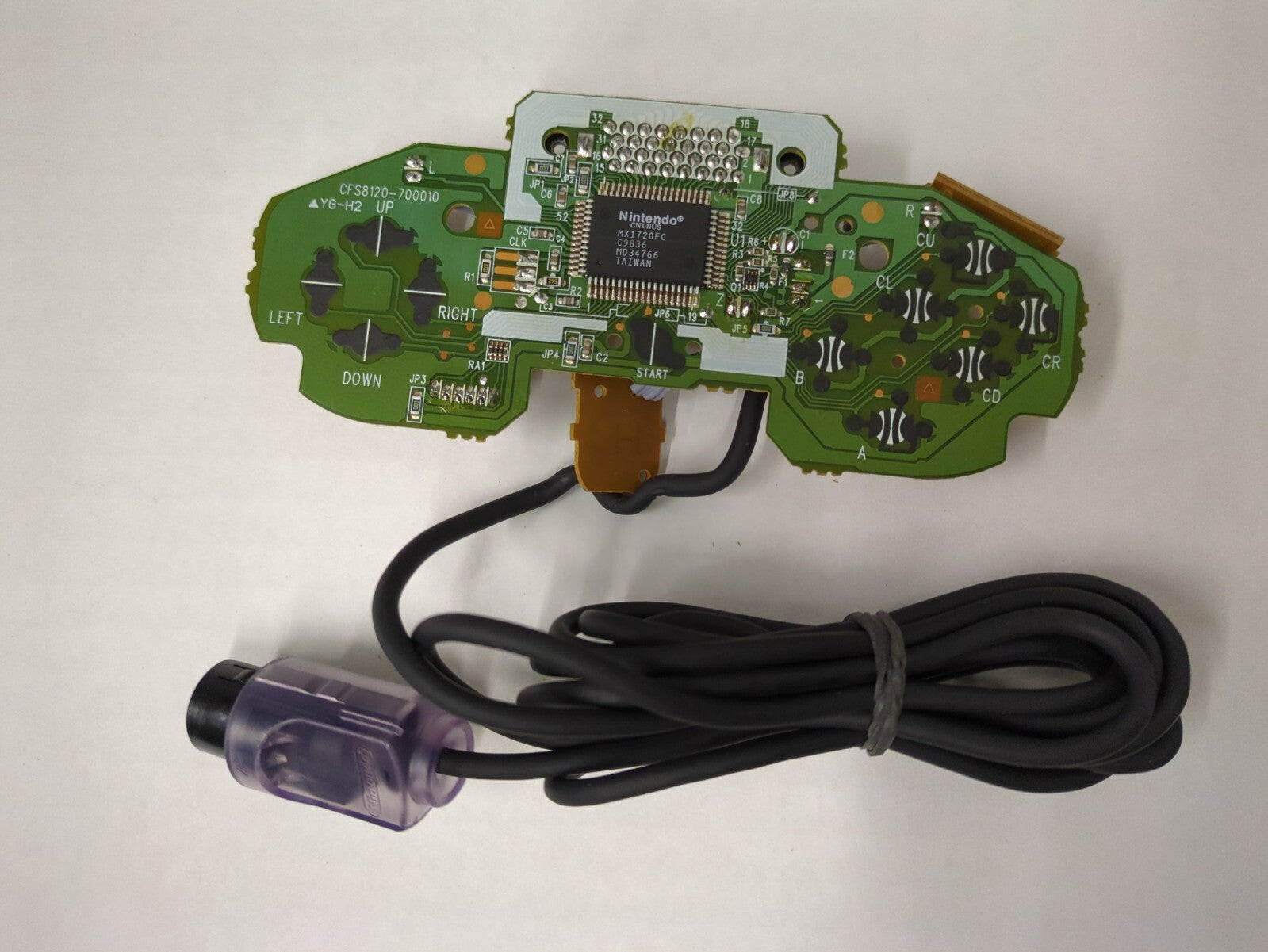 N64 Controller - PCB Board With Cord - Atomic Purple