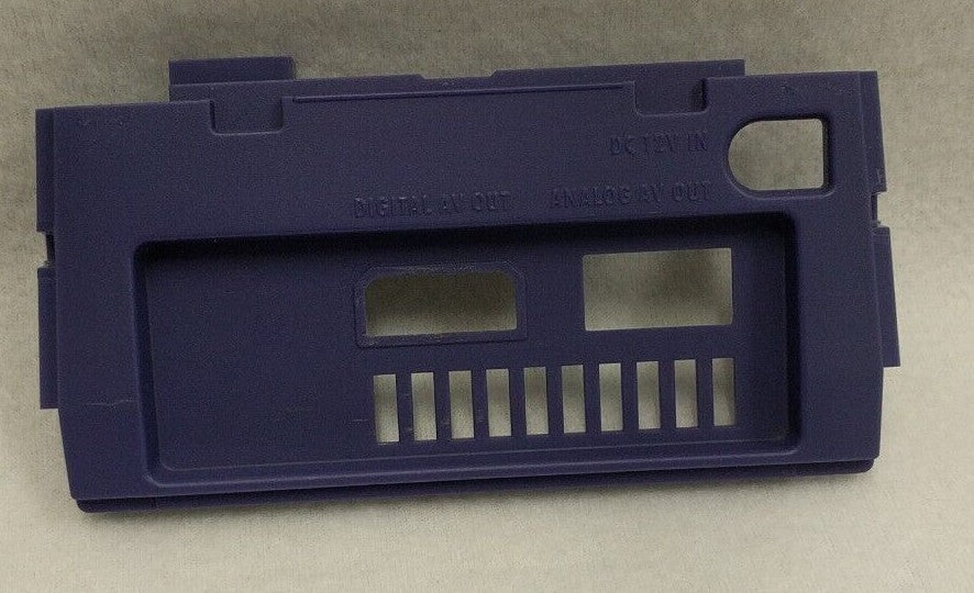 GameCube Power/Video Back Housing Plate DOL-001 - Purple/Indigo