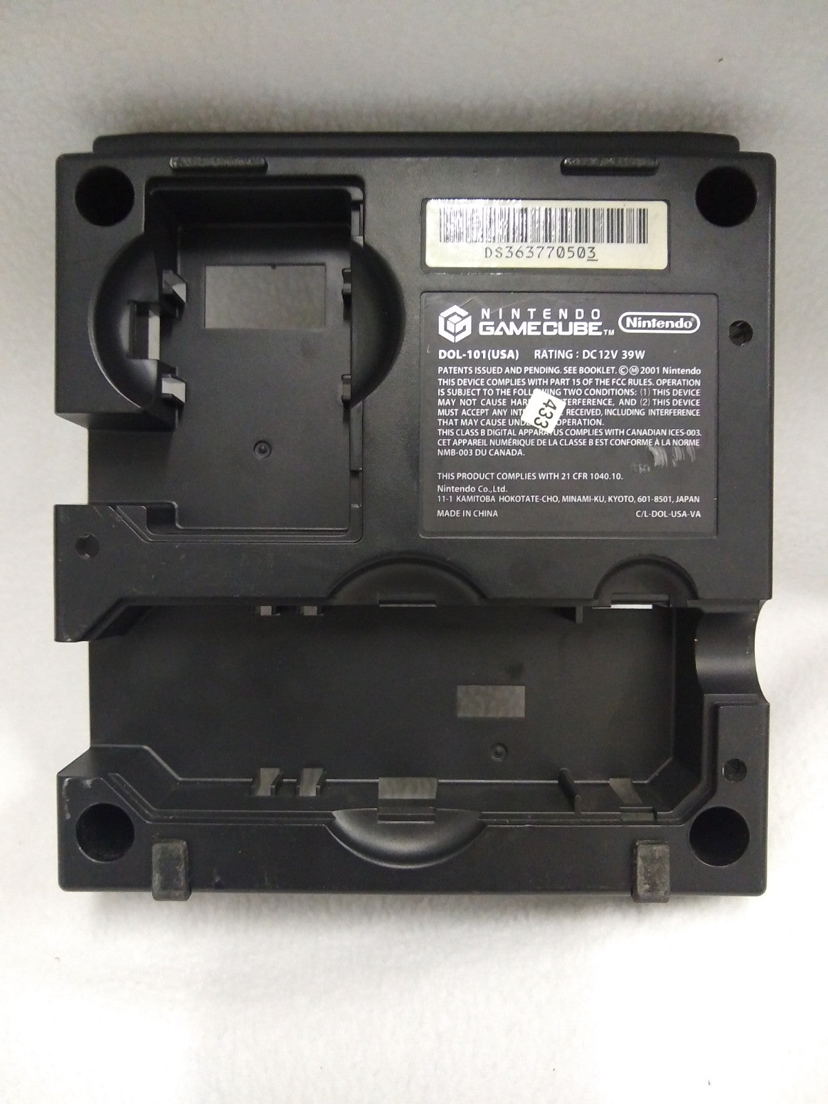 GameCube Bottom Housing DOL-101 - Black