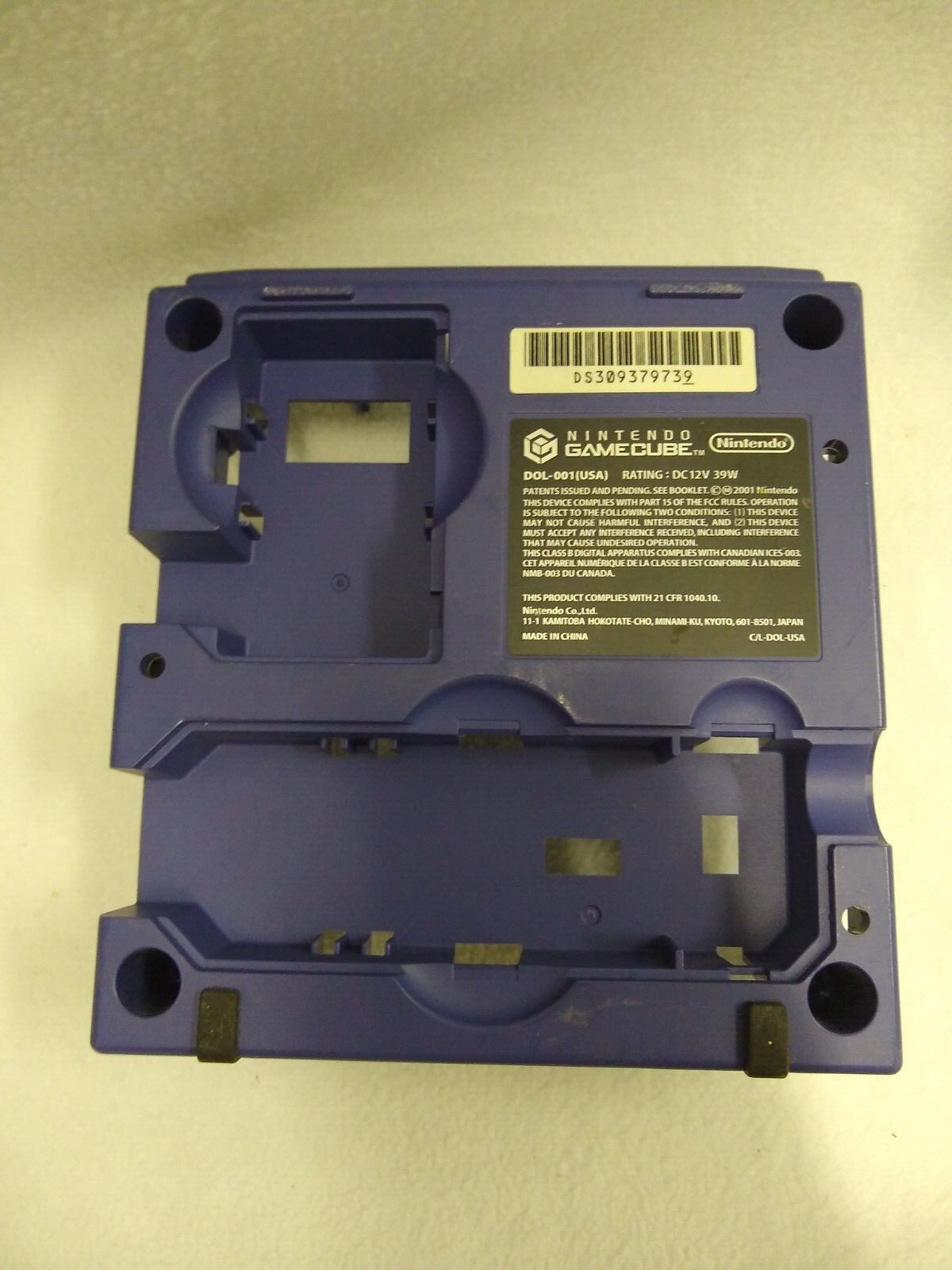GameCube Bottom Housing DOL-001 - Indigo/Purple