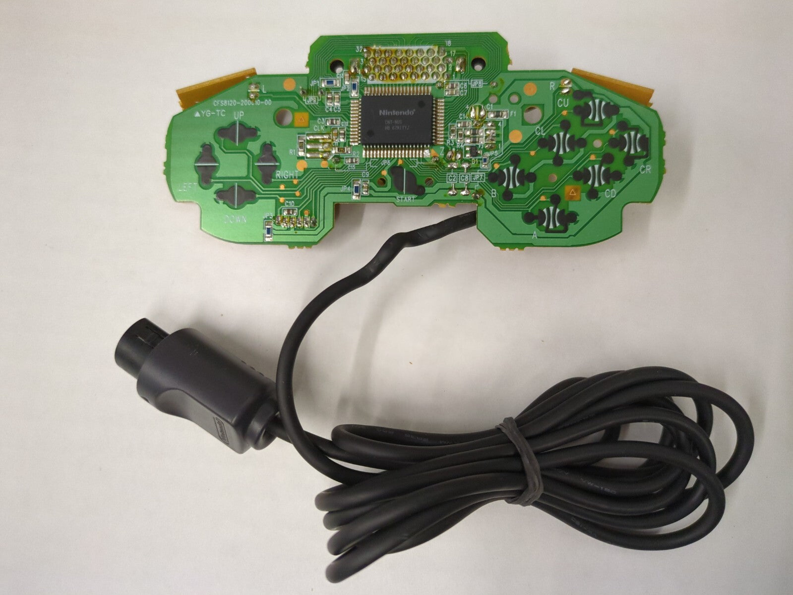 N64 Controller - PCB Board With Cord - Black